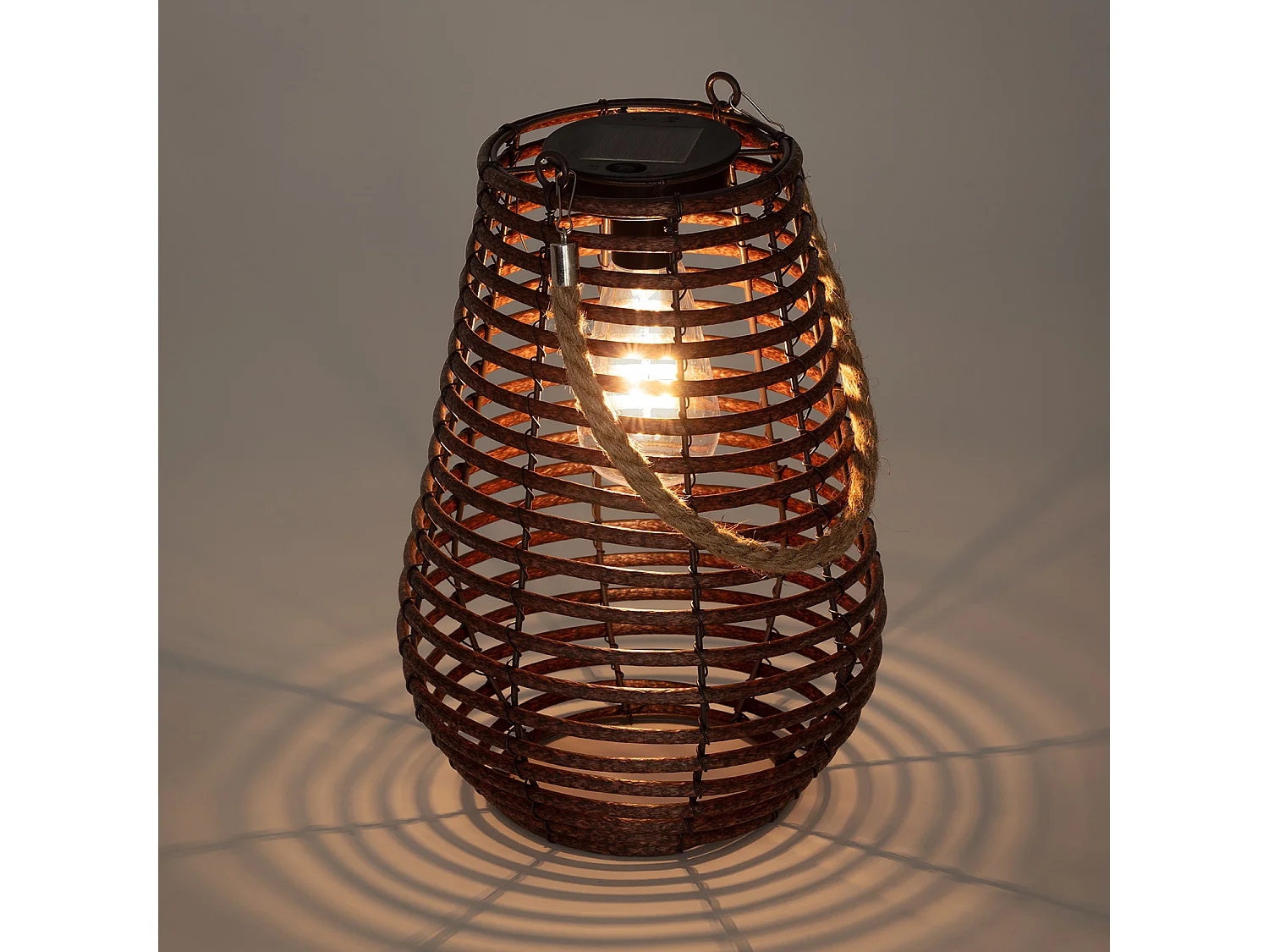 Lampe à Poser LED Extérieure Solaire Raikot Naturel