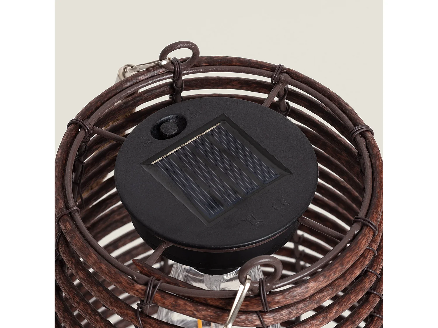 Lampe à Poser LED Extérieure Solaire Raikot Naturel