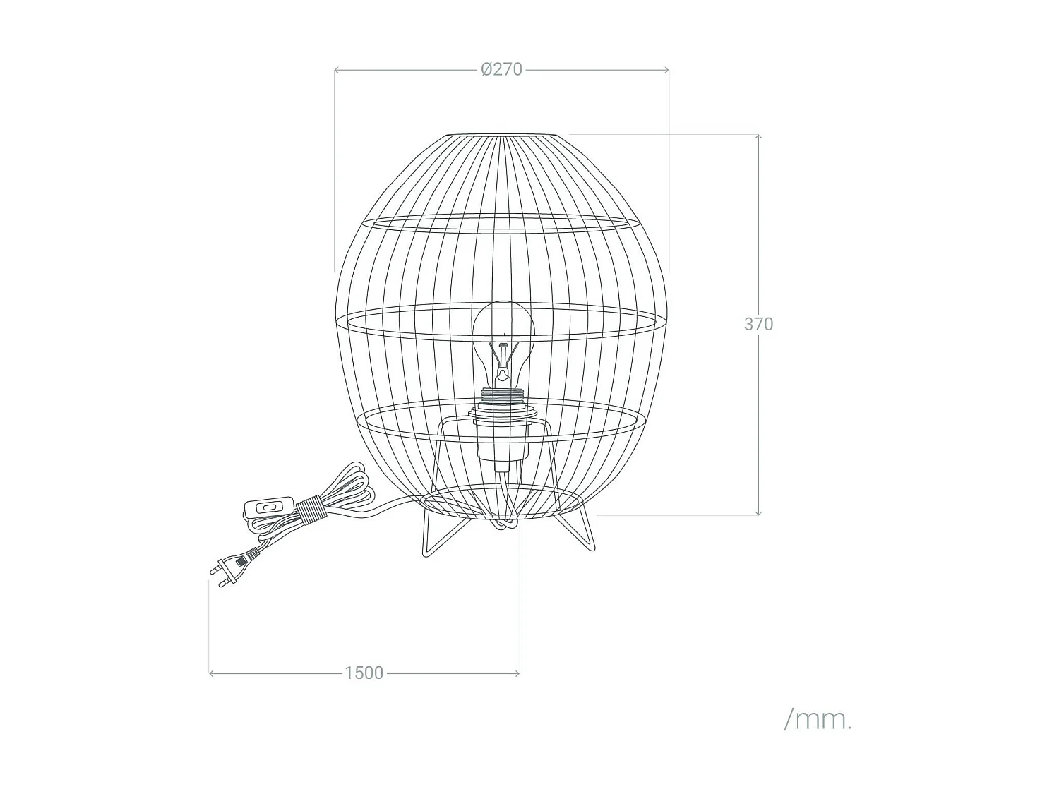 Lampada da Tavolo Sagra Naturale