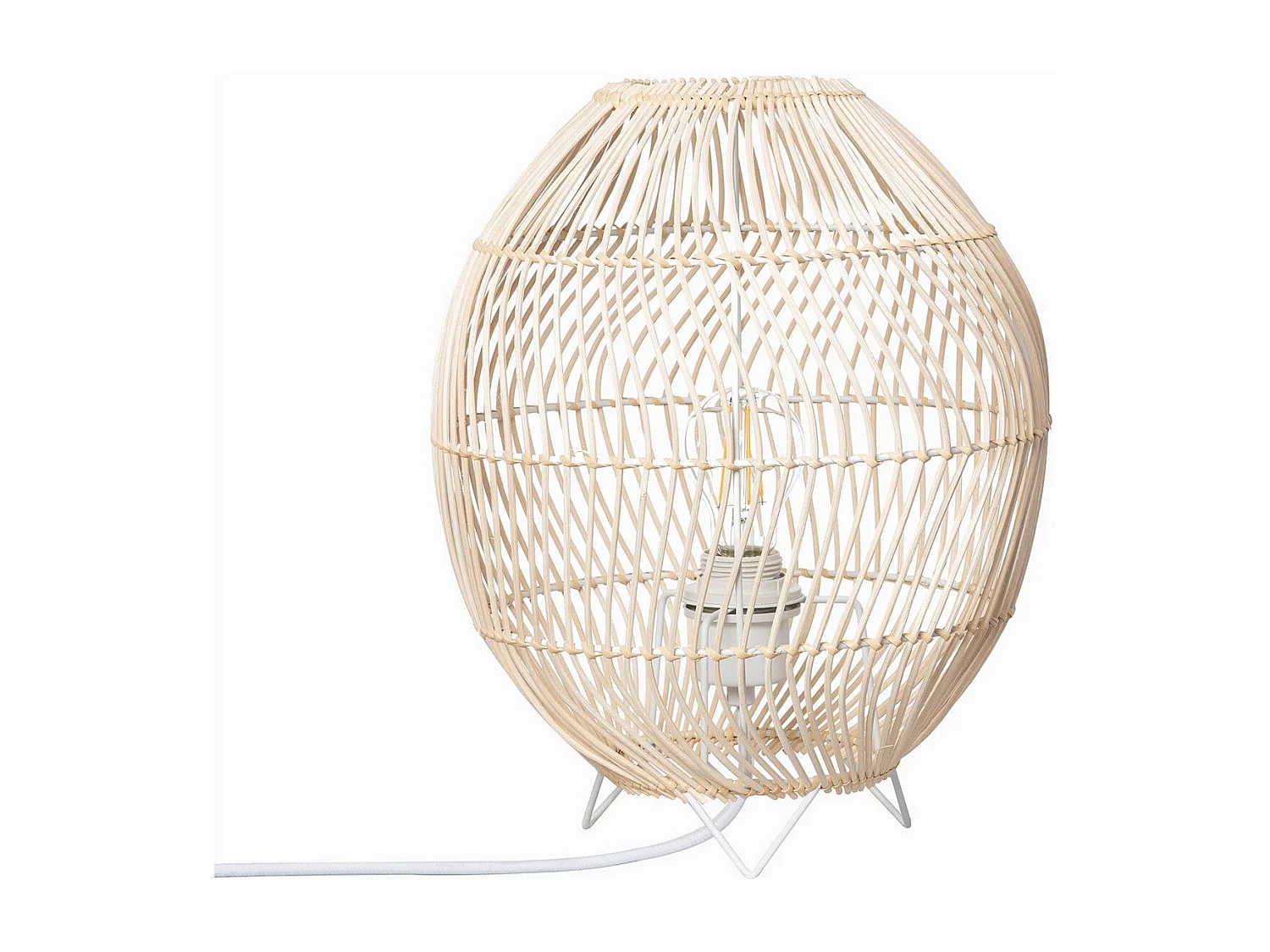 Lampe à Poser Rotin Sagra Naturel