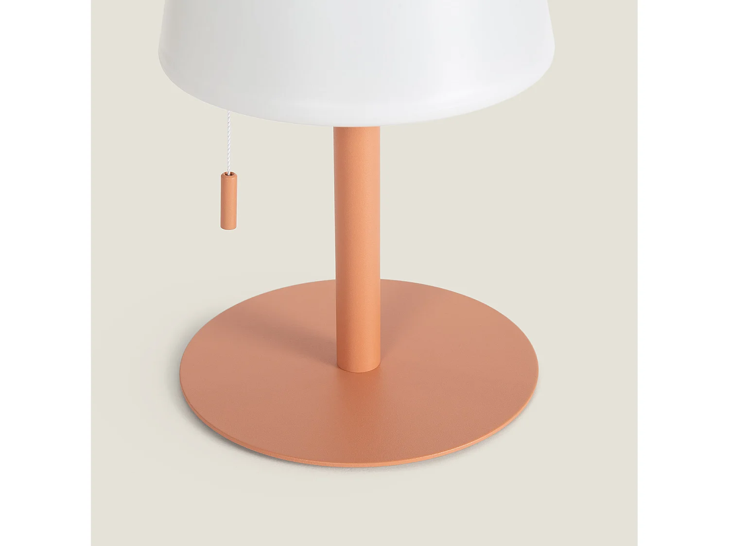 Lámpara de Mesa LED Portátil para Exterior Aluminio con Batería Recargable Epinay Melocotón