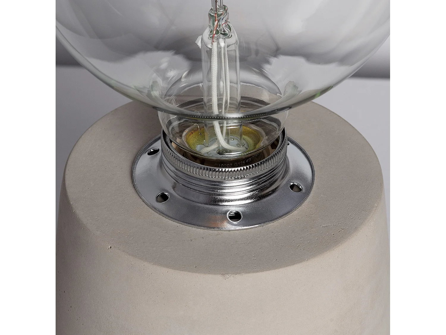 Lampe à Poser Ciment Ray Gris Béton