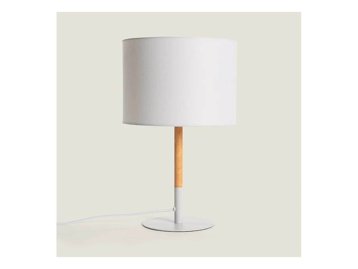 Lampada da Tavolo Silinda Wi-Fi Regolabile Bianco