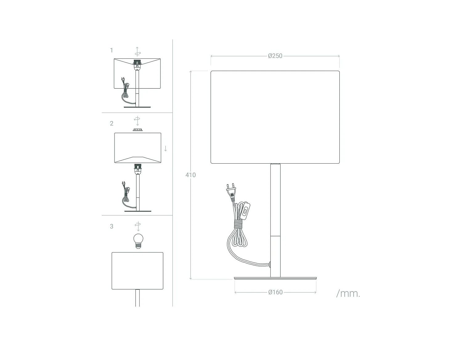 Lampada da Tavolo Silinda Wi-Fi Regolabile Bianco