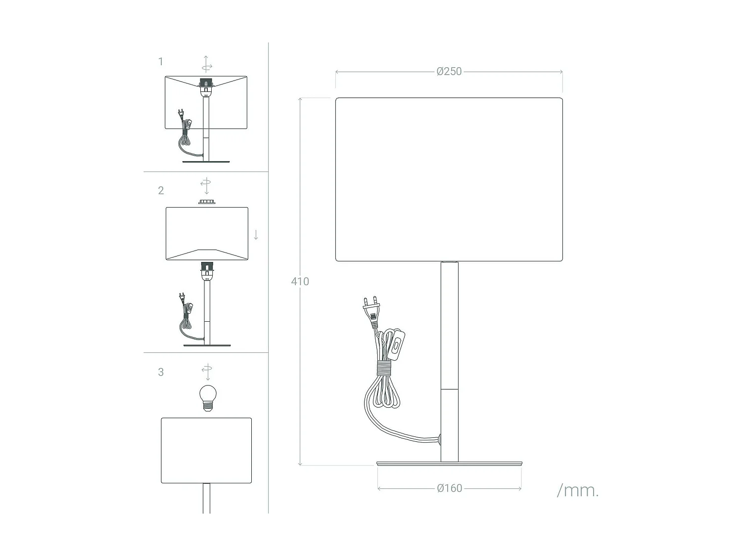 Lampe à Poser Silinda WiFi avec Variateur Blanc