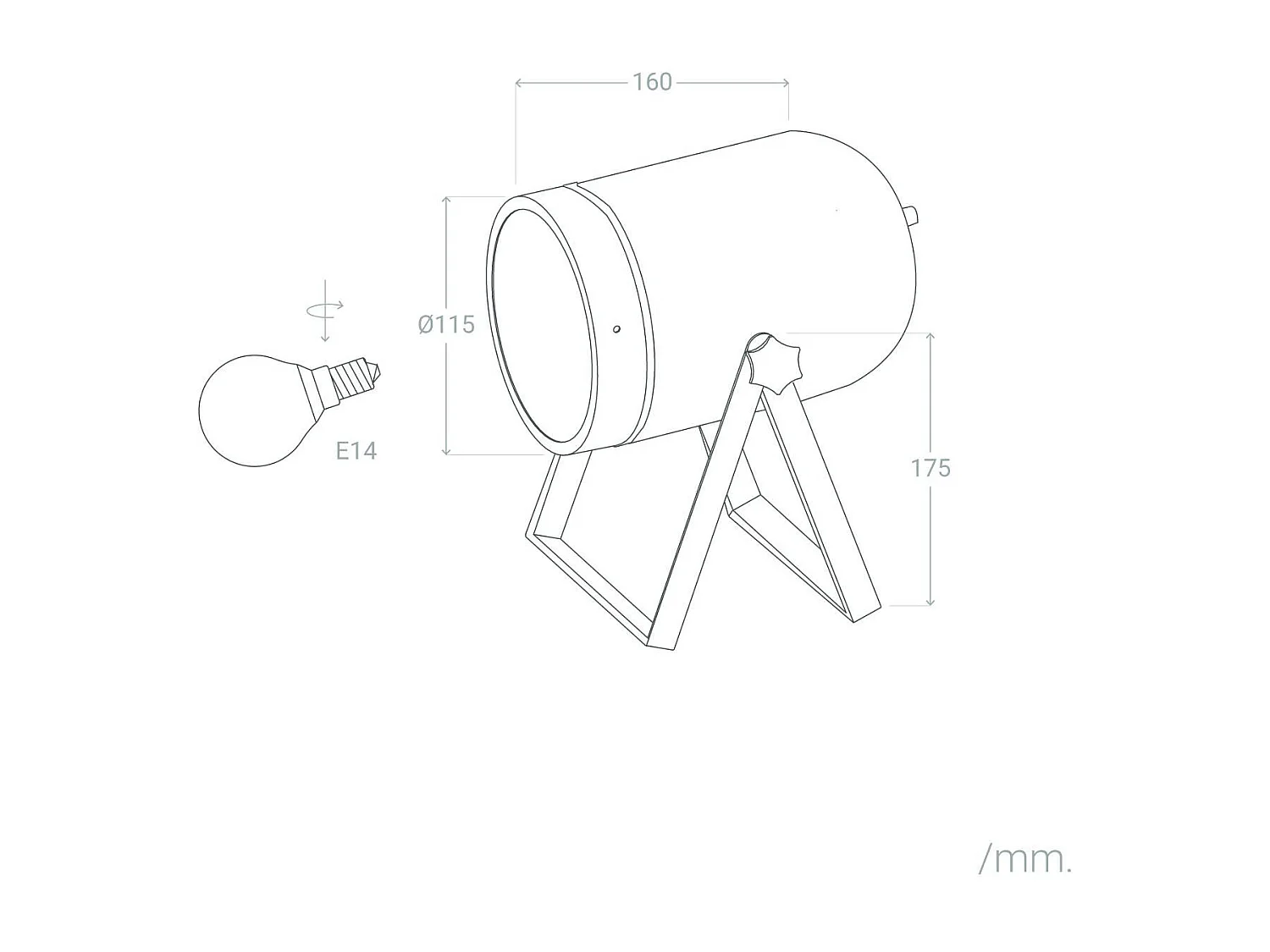 Lampada da Tavolo Galicy Bianco