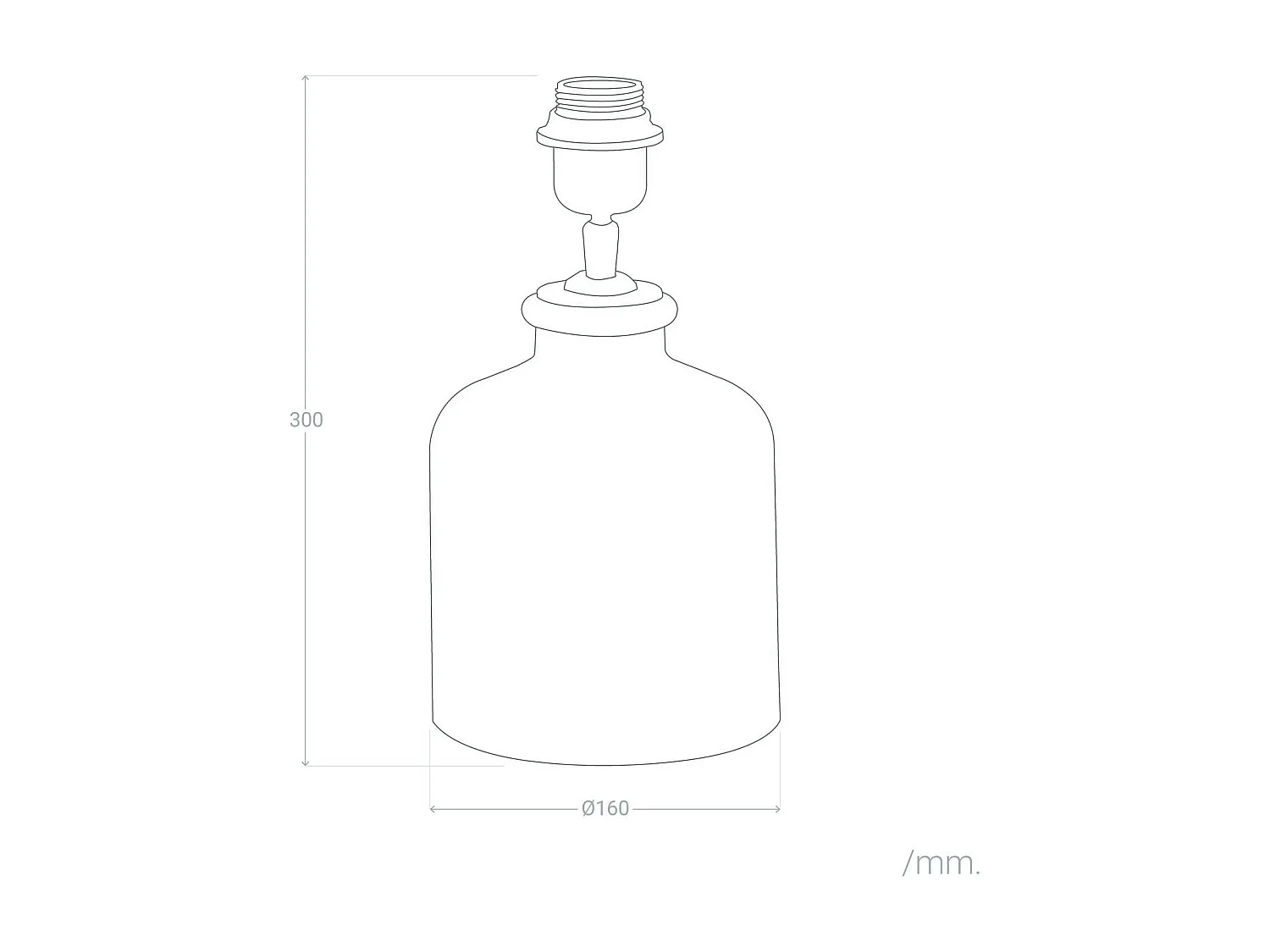 Pied de Lampe à Poser en bois Govesan ILUZZIA Naturel