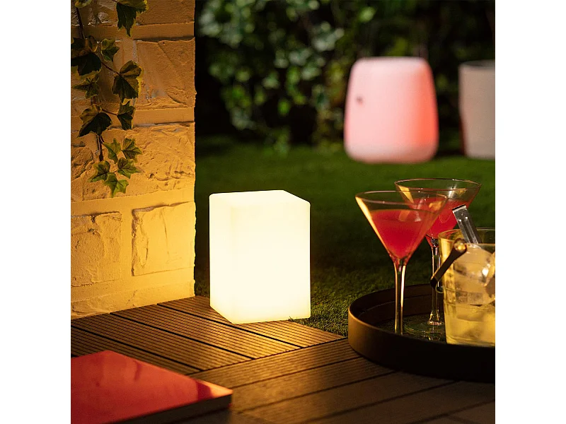 Lámpara de Mesa Exterior LED RGB Portátil con Batería Recargable Kozan RGB