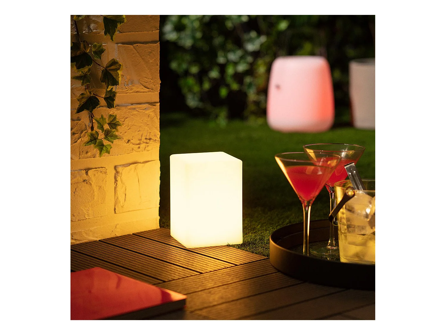 Lampada da Tavolo per Esterno LED 2,5W RGB Portatile con Batteria Ricaricabile Kozan RGB