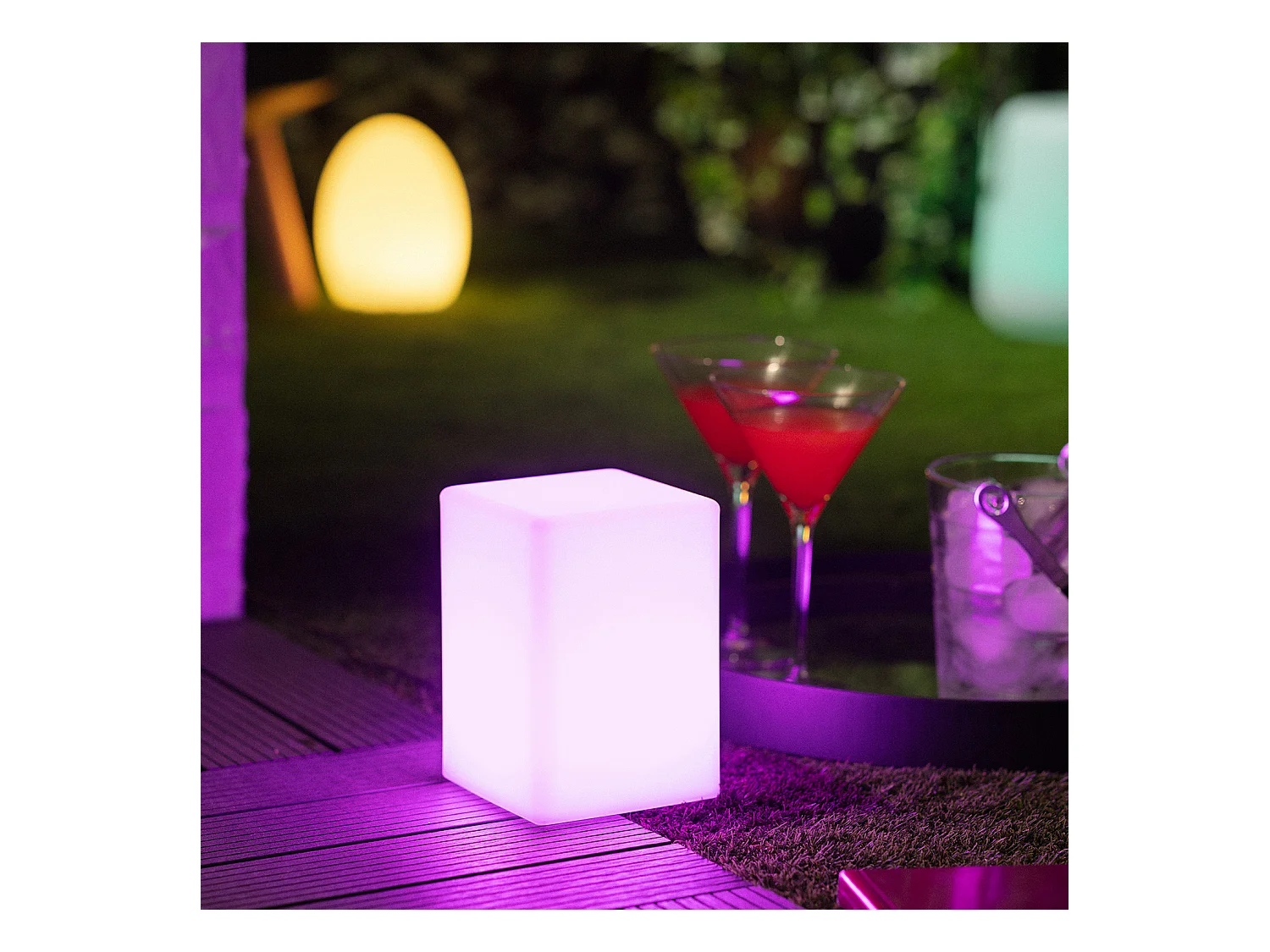 Lampada da Tavolo per Esterno LED 2,5W RGB Portatile con Batteria Ricaricabile Kozan RGB