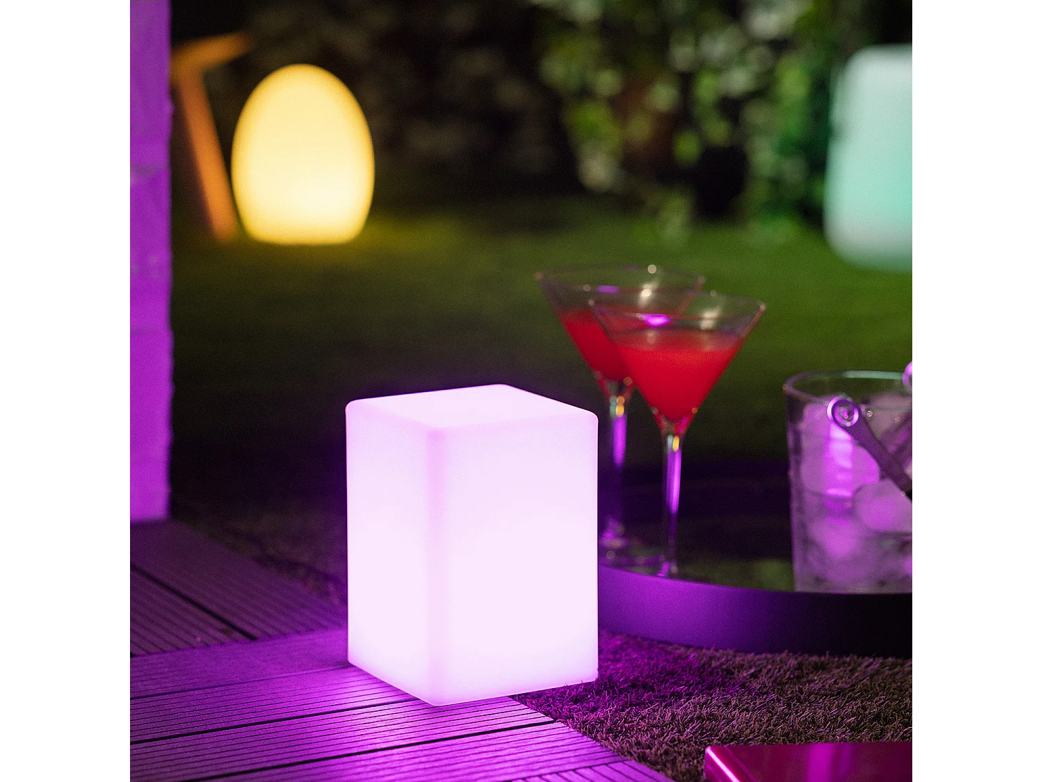 Lampe à Poser LED Portative Extérieure 2.5W Kozan RGB avec Batterie Rechargeable RGB