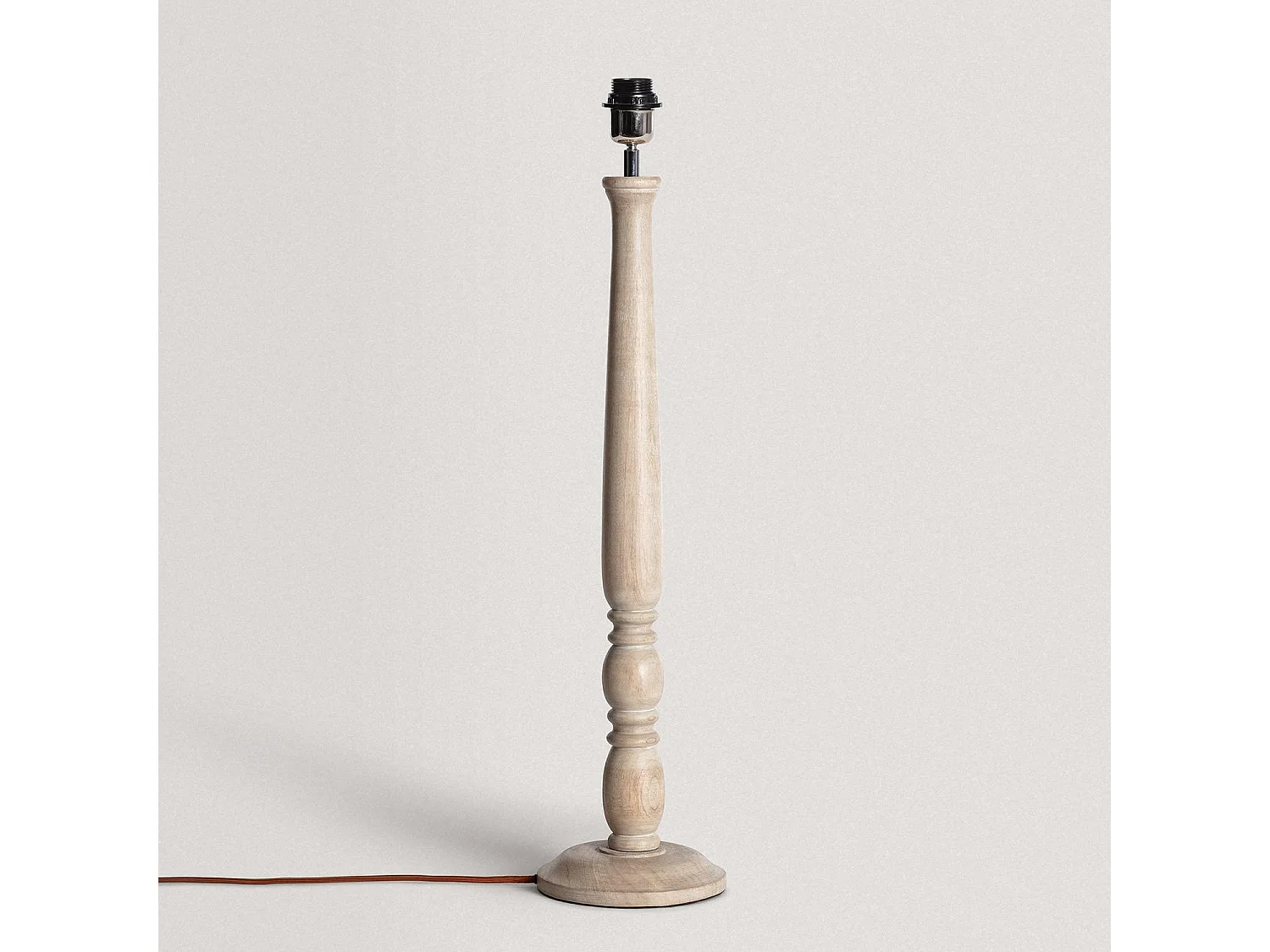 Pied de Lampe à Poser en bois Daksh ILUZZIA Naturel