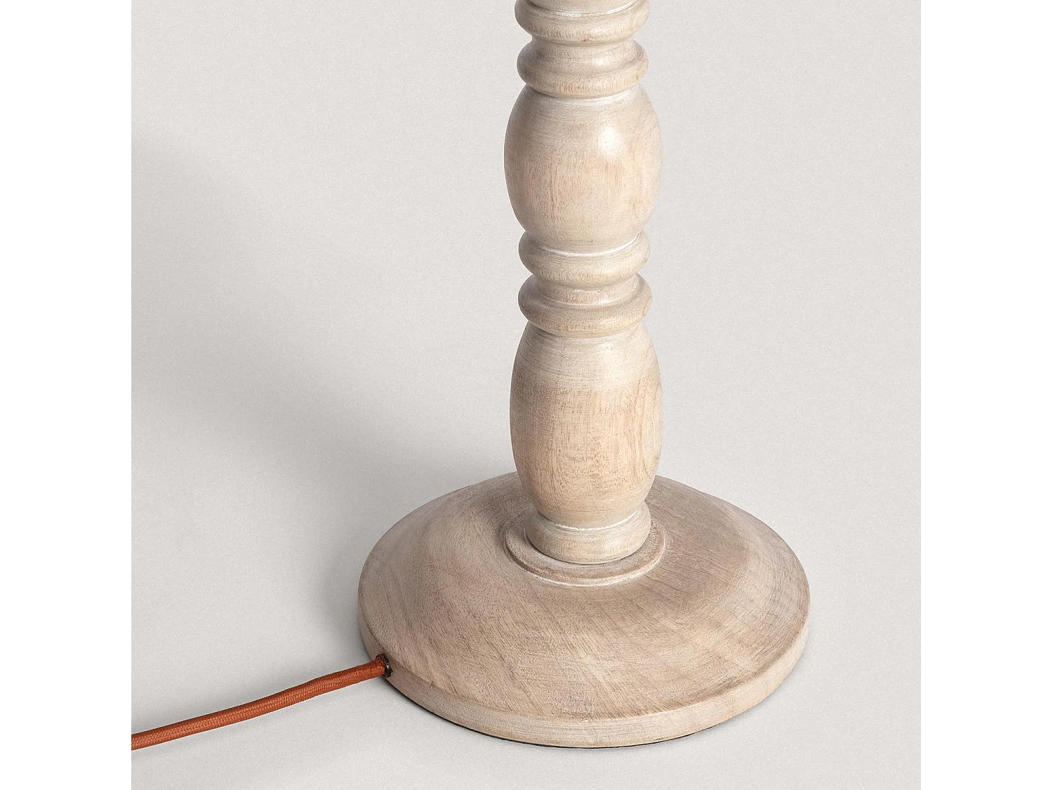 Pied de Lampe à Poser en bois Daksh ILUZZIA Naturel