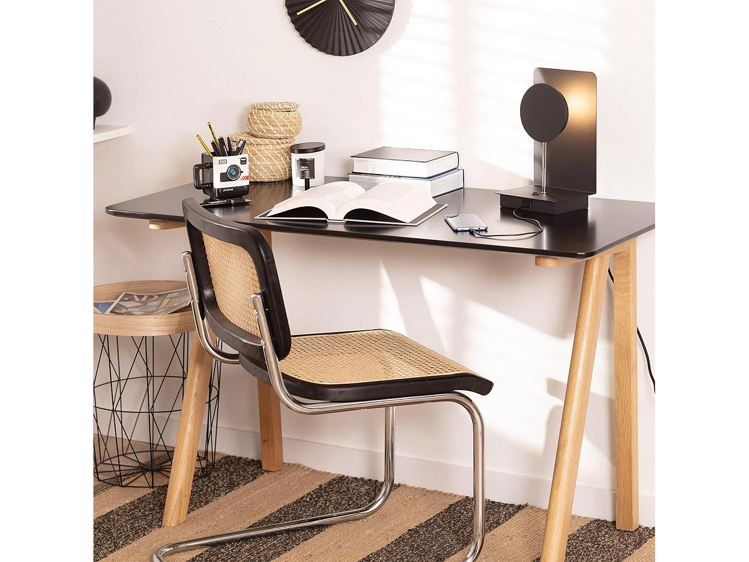 Lampe à Poser Aluminium Sombong Noir