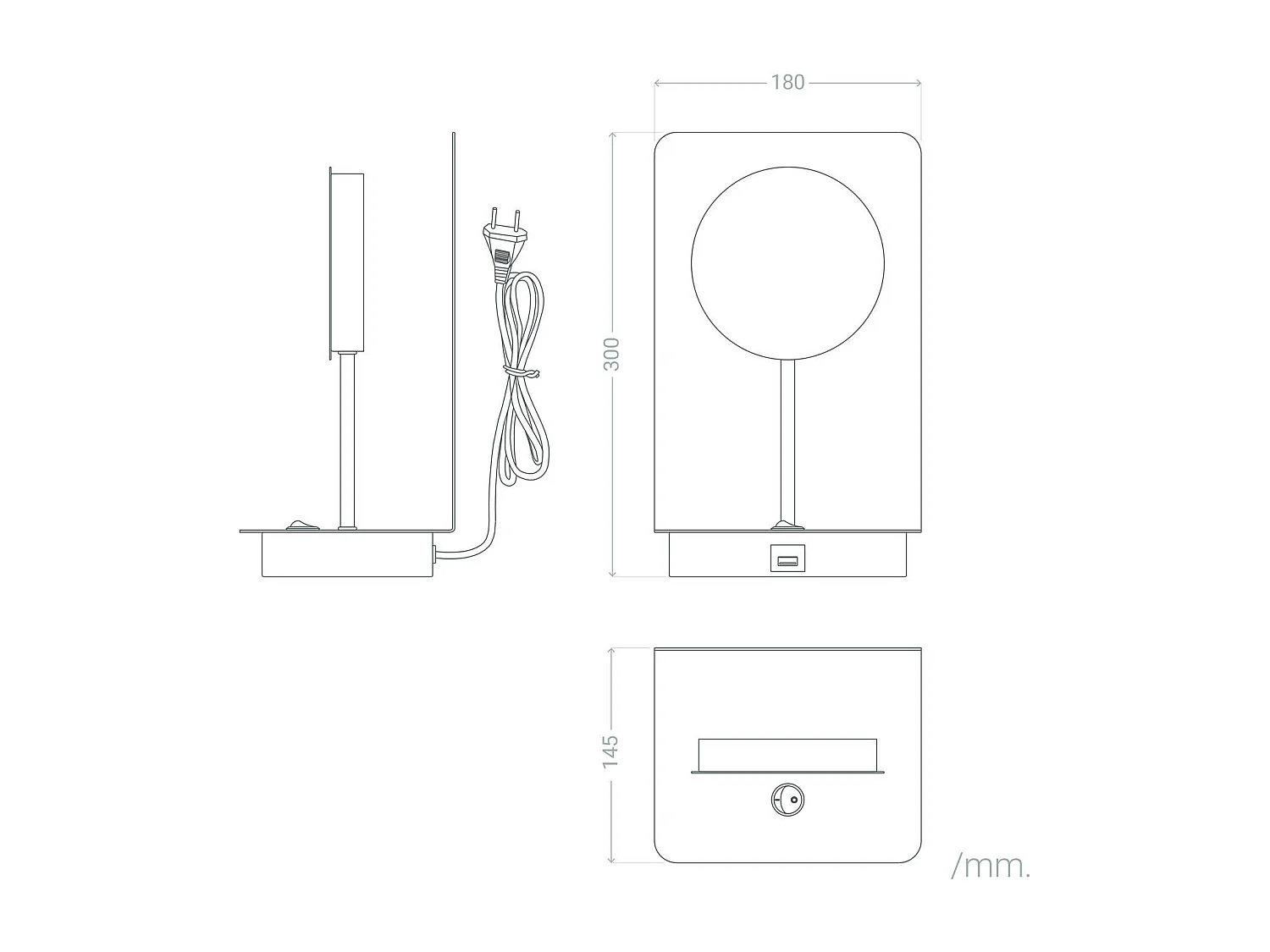Lampe à Poser Aluminium Sombong Noir