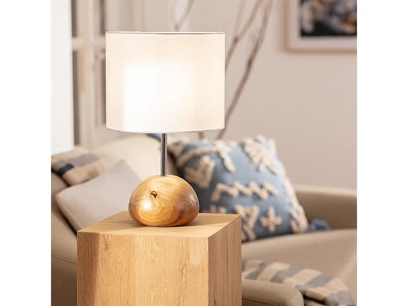 Lampada da Tavolo Legno Gulbi Naturale
