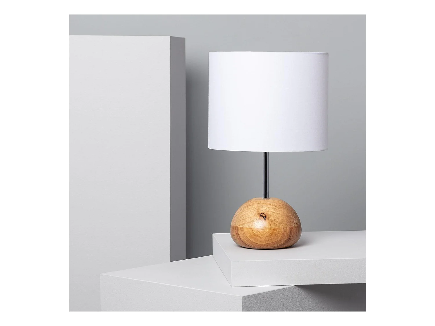 Lámpara de Mesa de Madera Gulbi Natural