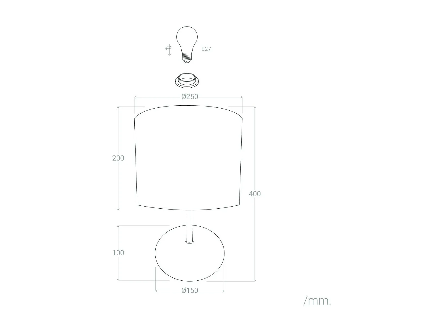 Lampe à Poser Gulbi Naturel
