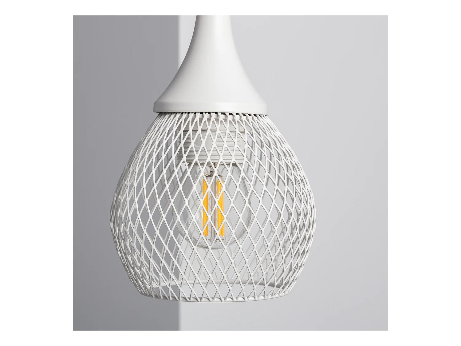 Lámpara de Mesa de Metal y Madera Monah Blanco