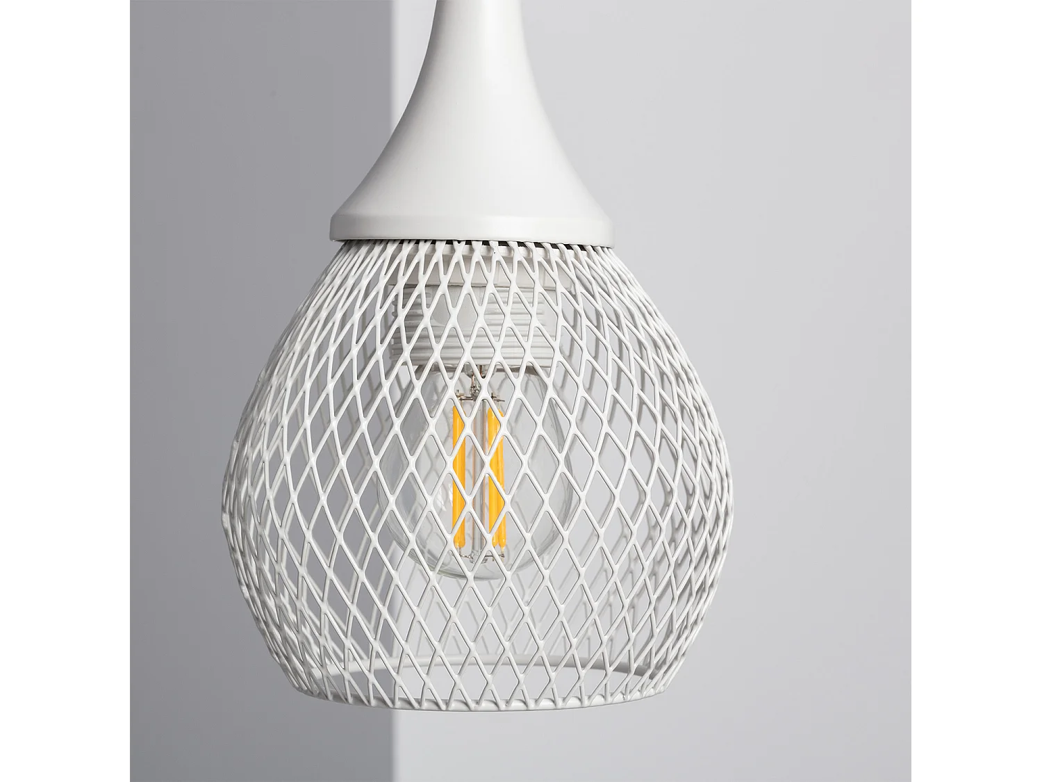 Lampada da Tavolo Metallo e Legno Monah Bianco