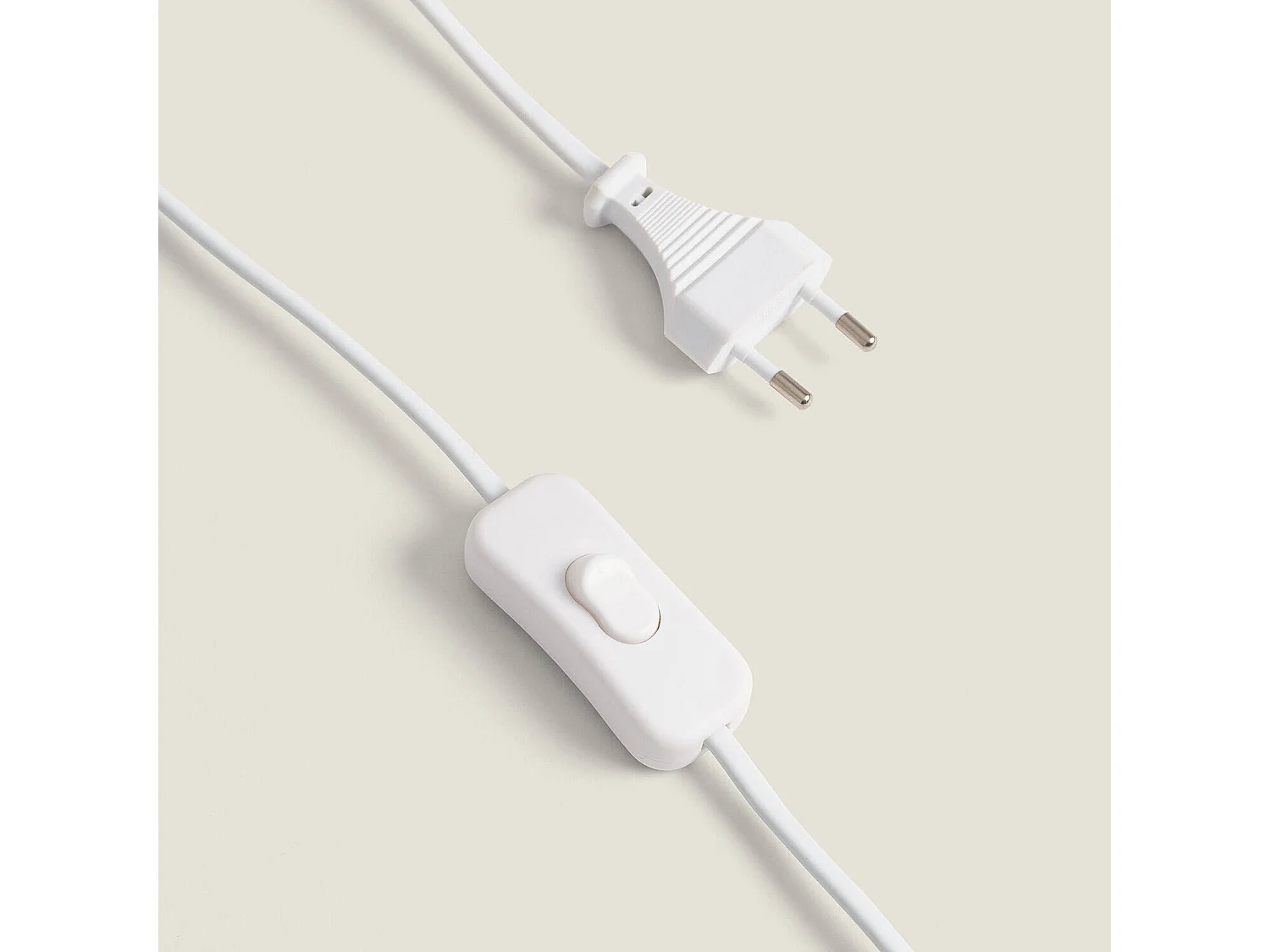 Lampada da Tavolo Metallo e Legno Monah Bianco