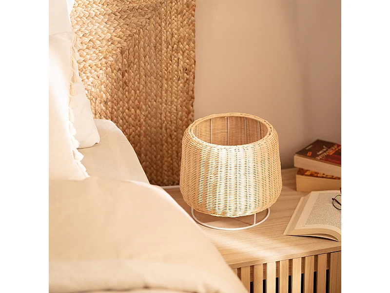 Lampada da Tavolo Rattan Gondia Naturale