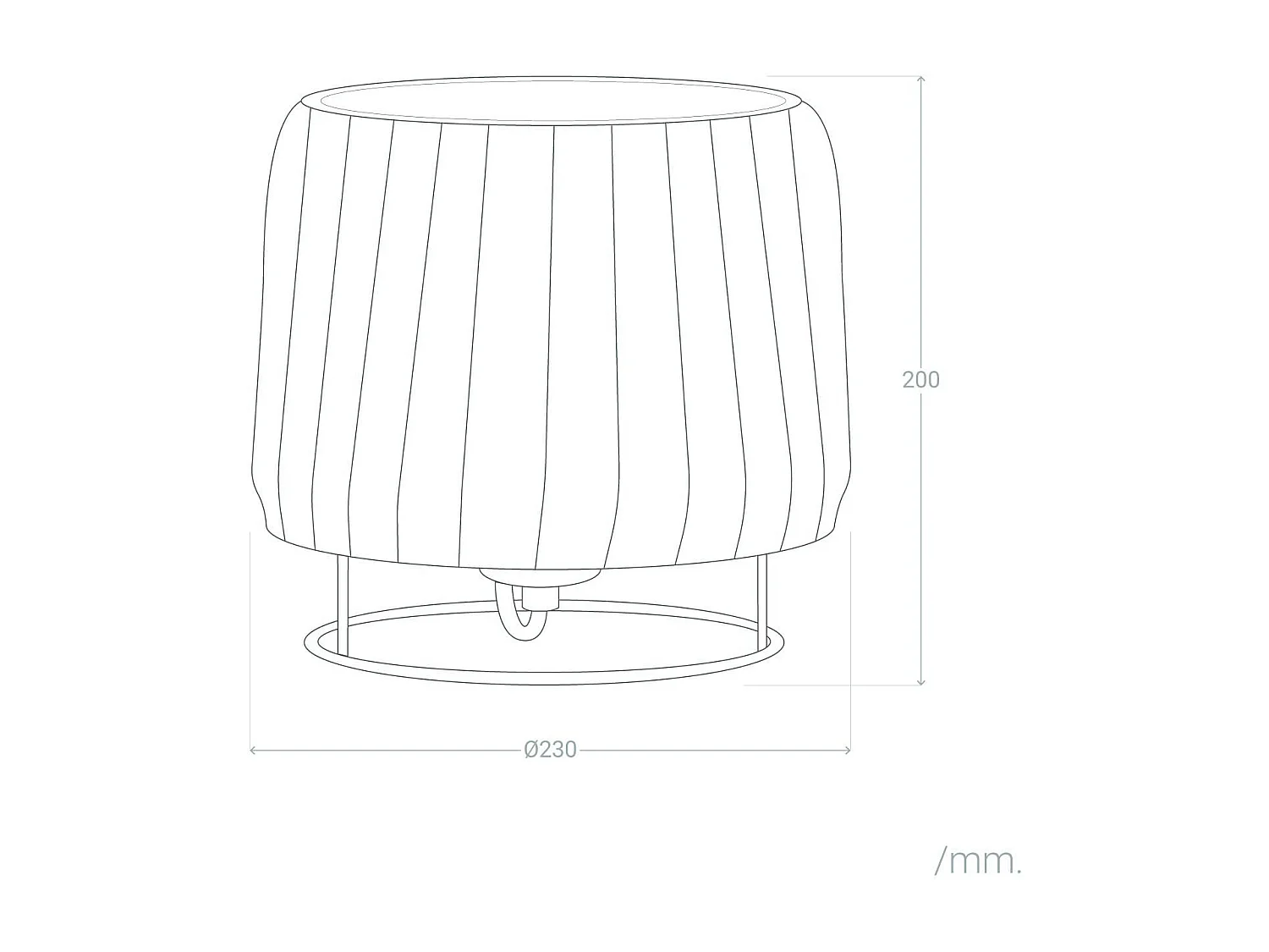 Lampada da Tavolo Rattan Gondia Naturale