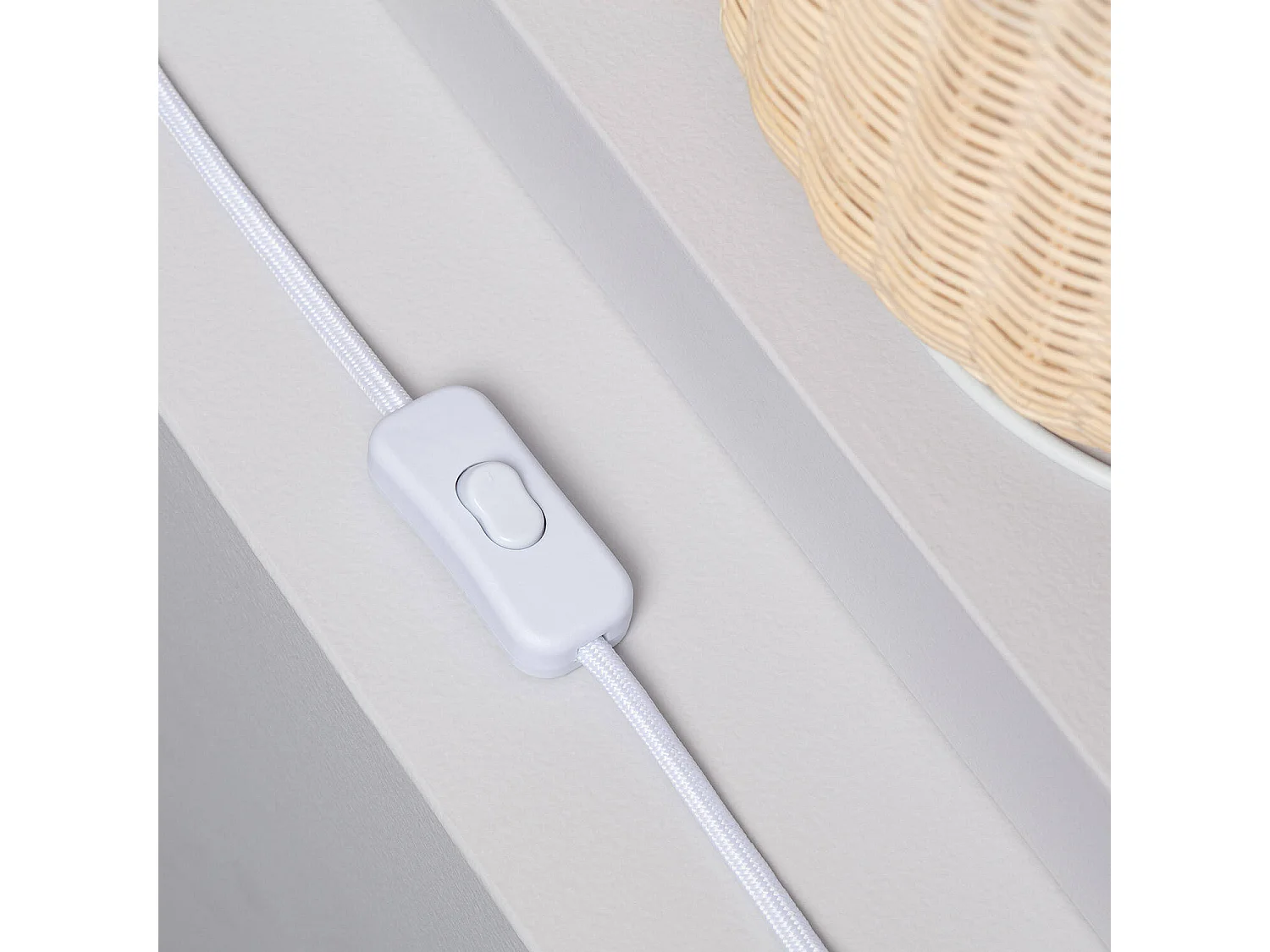 Lampe à Poser Rotin Gondia Naturel