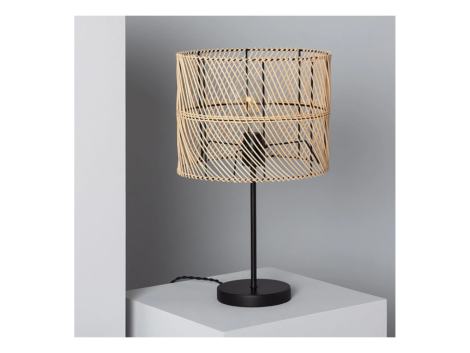 Lámpara de Mesa Ratán Carrere Natural