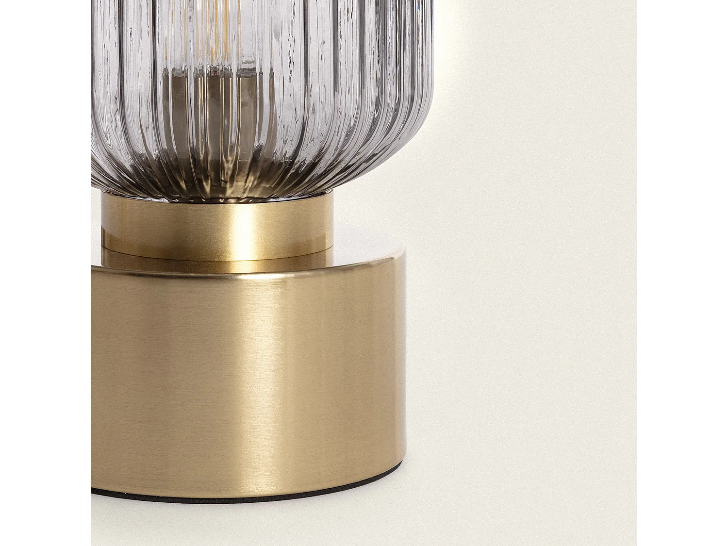 Lámpara de Mesa Metal y Cristal Windsor Dorado