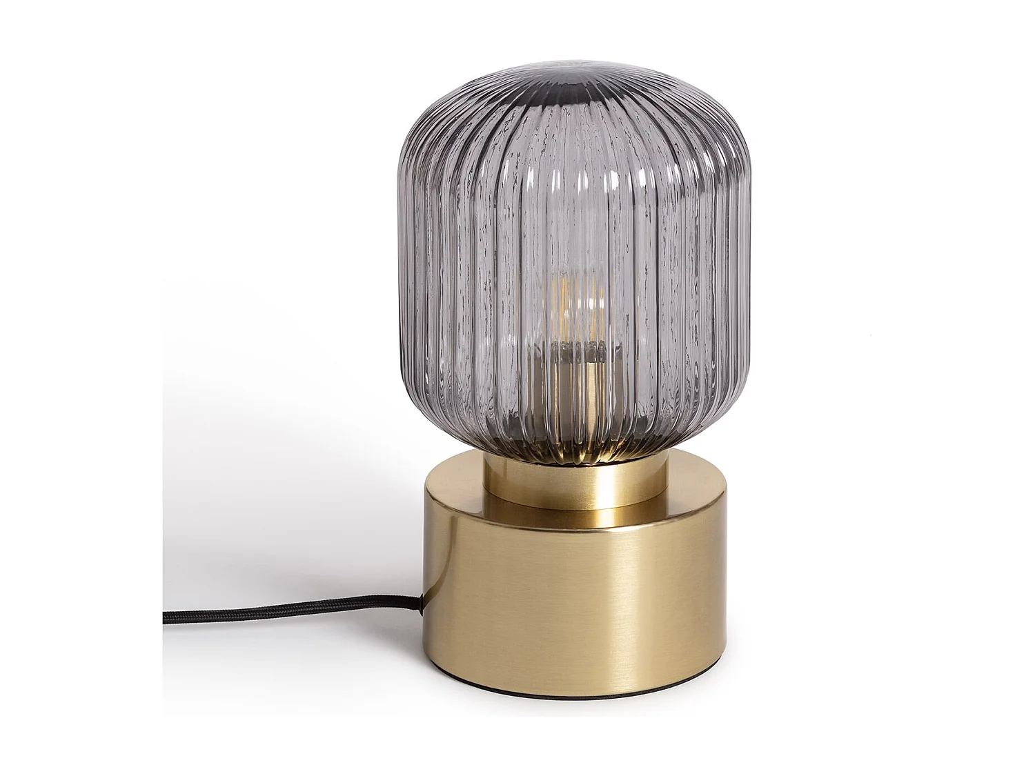 Lampada da Tavolo Metallo e Vetro Windsor Oro