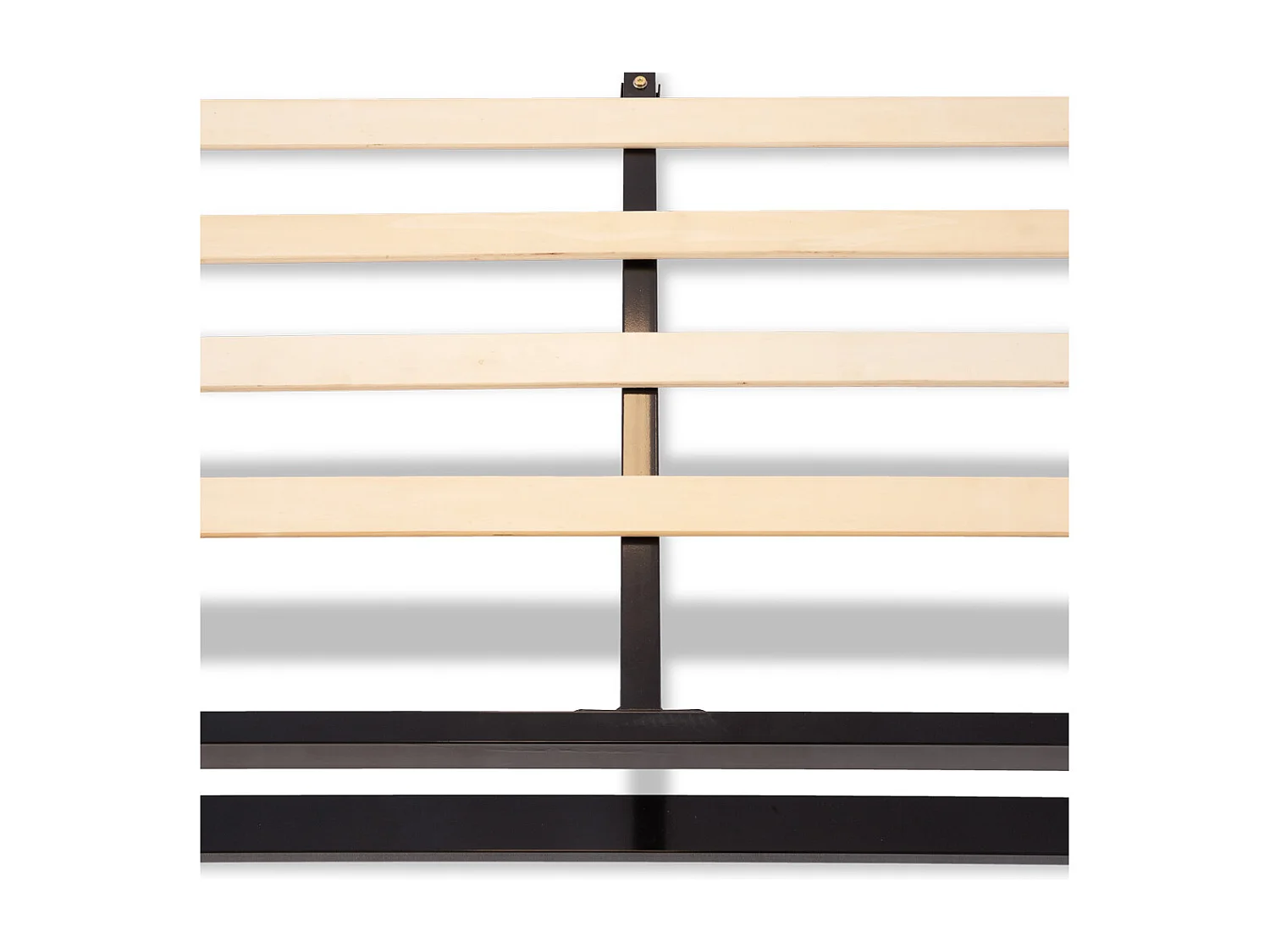 OLYMPE LITERIE | Sommier à lattes en métal PANDORE 160x200 cm | Coloris Noir | Livré en kit