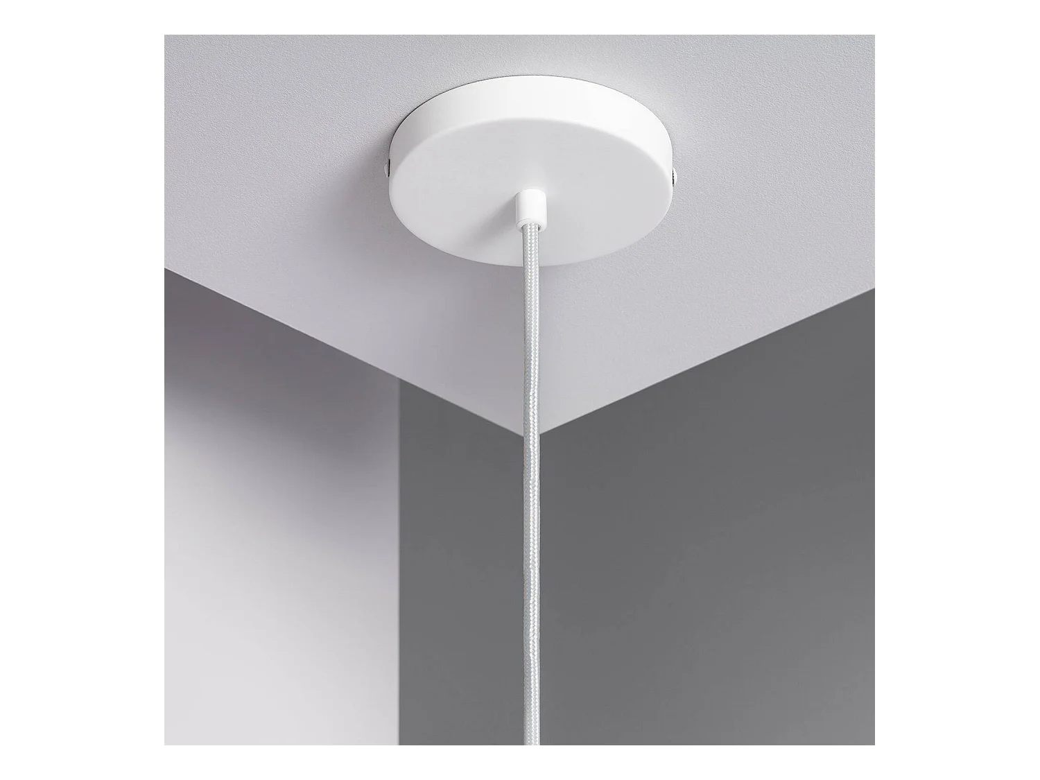 Lampada a Sospensione Bambù Korowai Textil Blanco