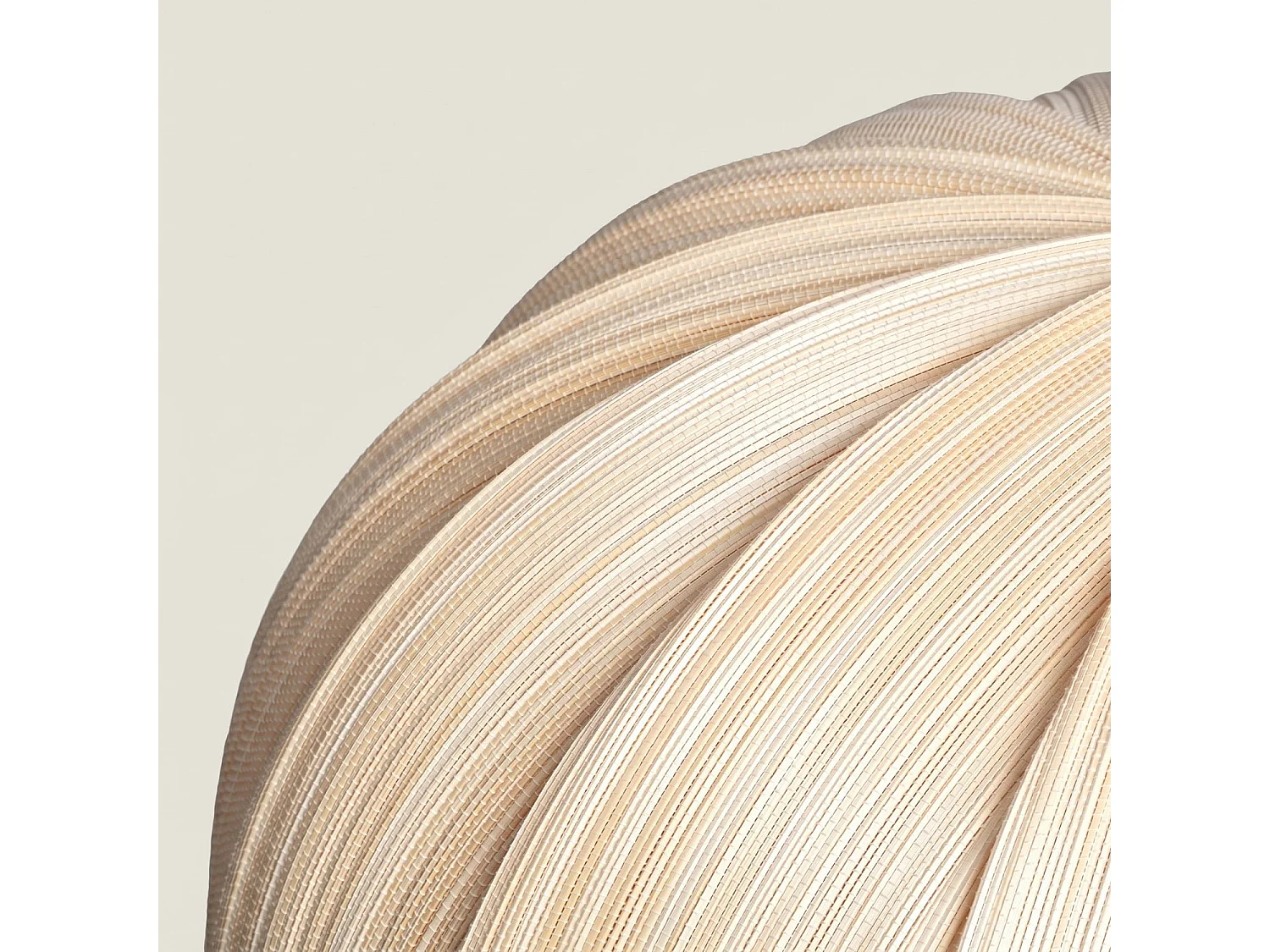 Suspension Bambou Korowai Textile blanc