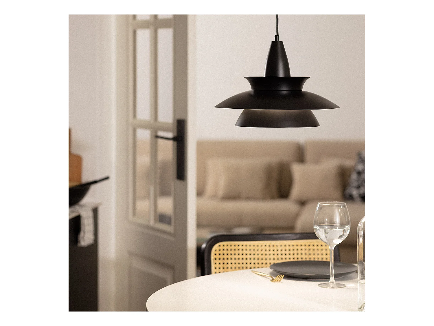 Suspension Métal Ballnew Noir