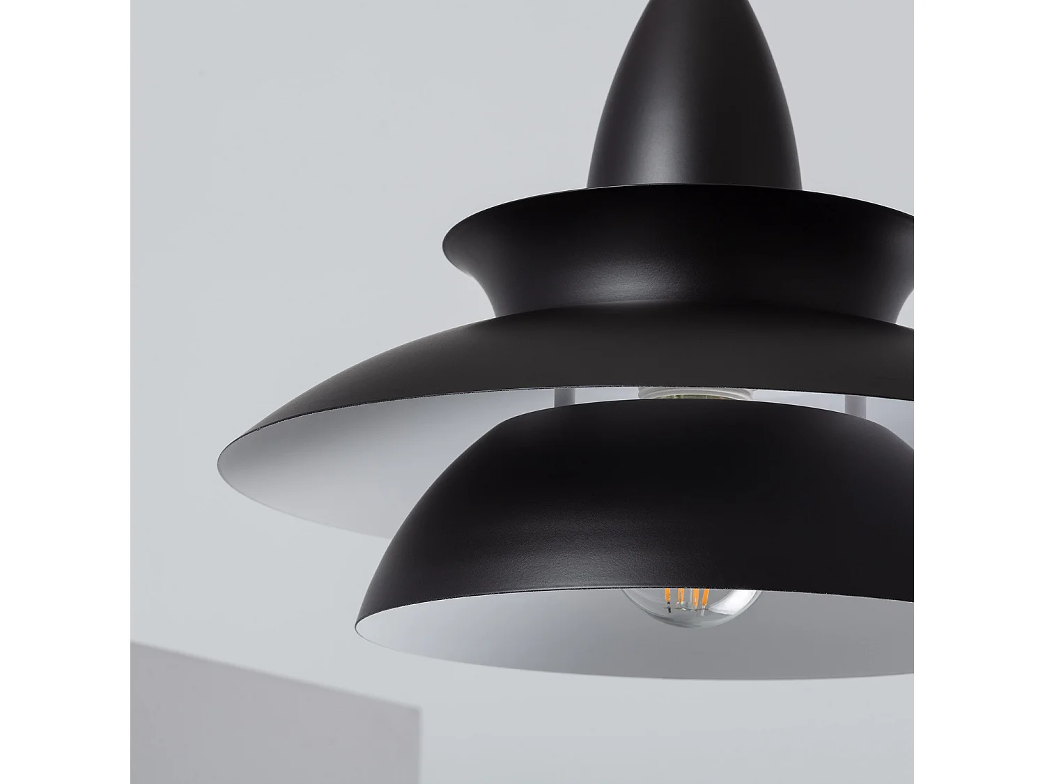 Lampada a Sospensione Metallo Ballnew Nero
