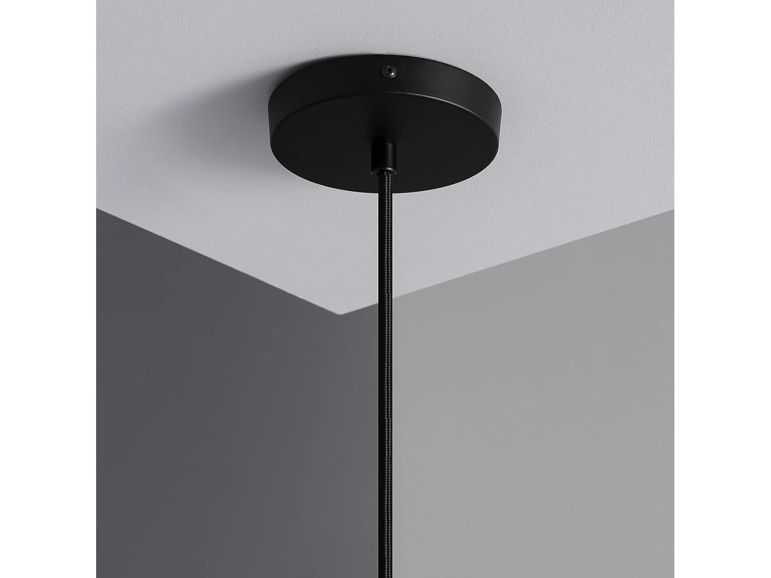 Lampada a Sospensione Metallo Ballnew Nero