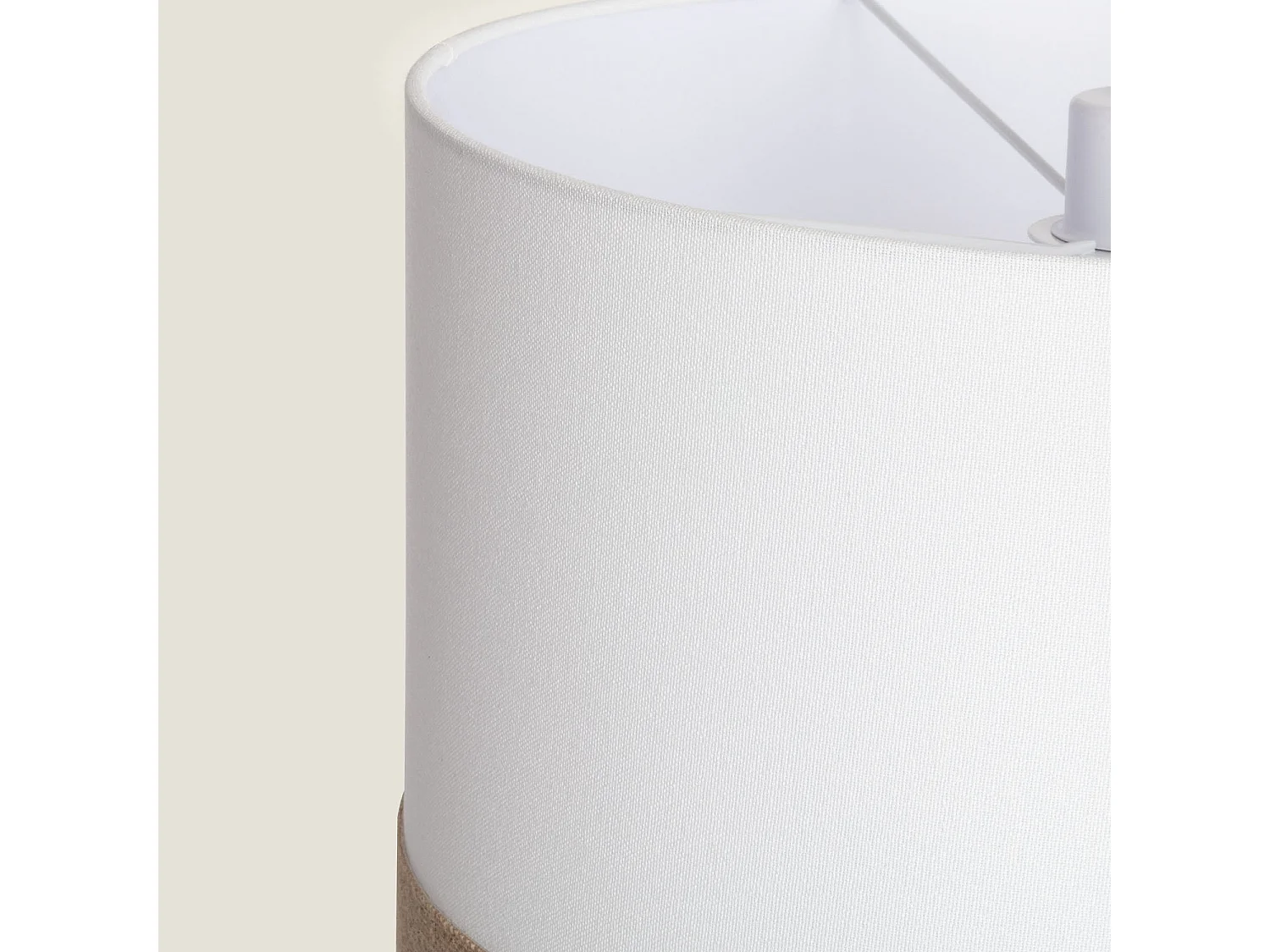 Lampada a Sospensione Tessuto Leya Natural Bianco