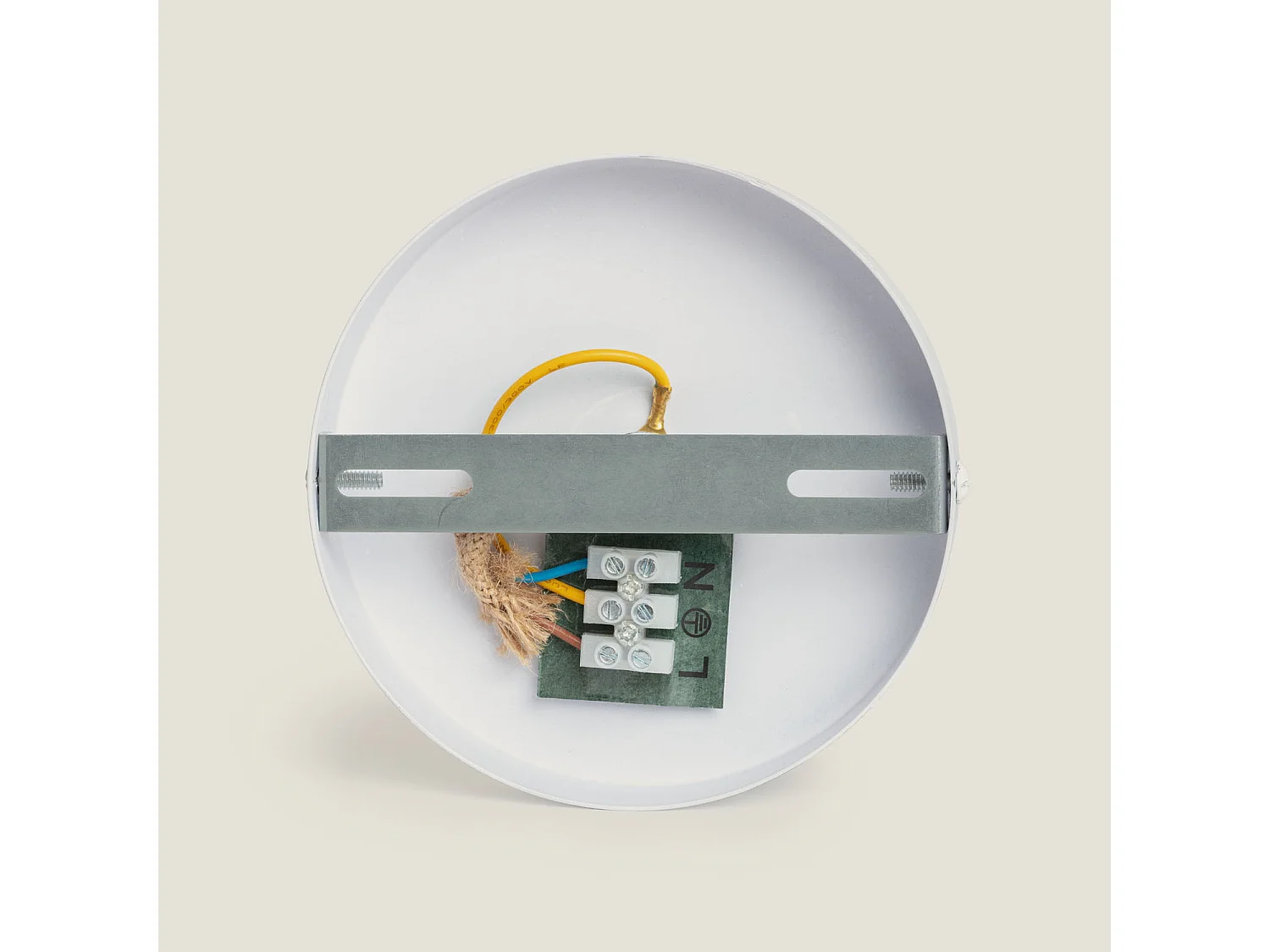 Lampada a Sospensione Tessuto Leya Natural Bianco