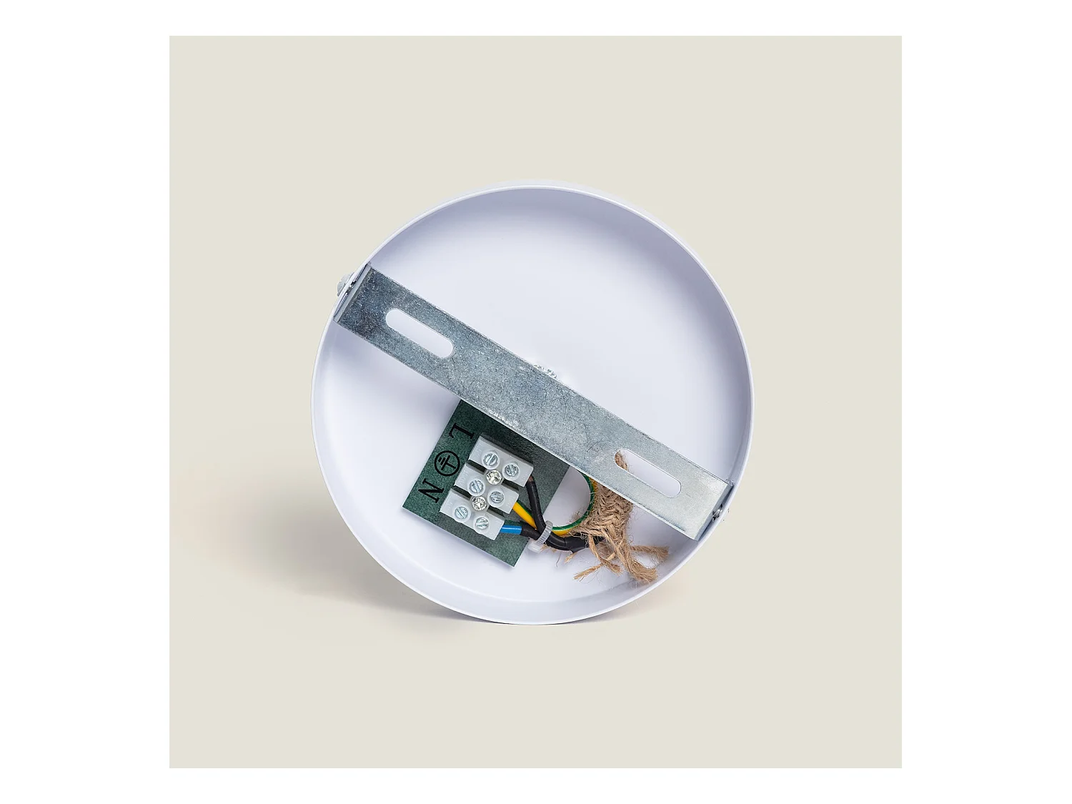 Lampada a Sospensione Carta Intrecciata Dicenta Naturale