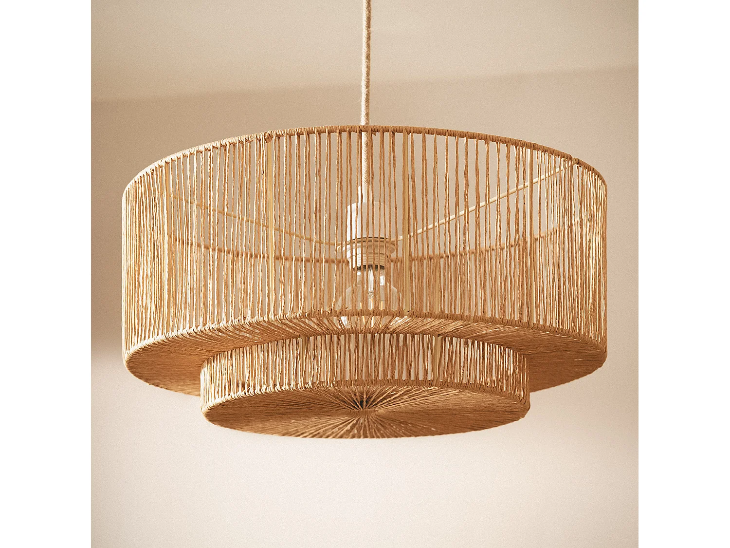 Suspension Papier Tressé Dicenta Naturel