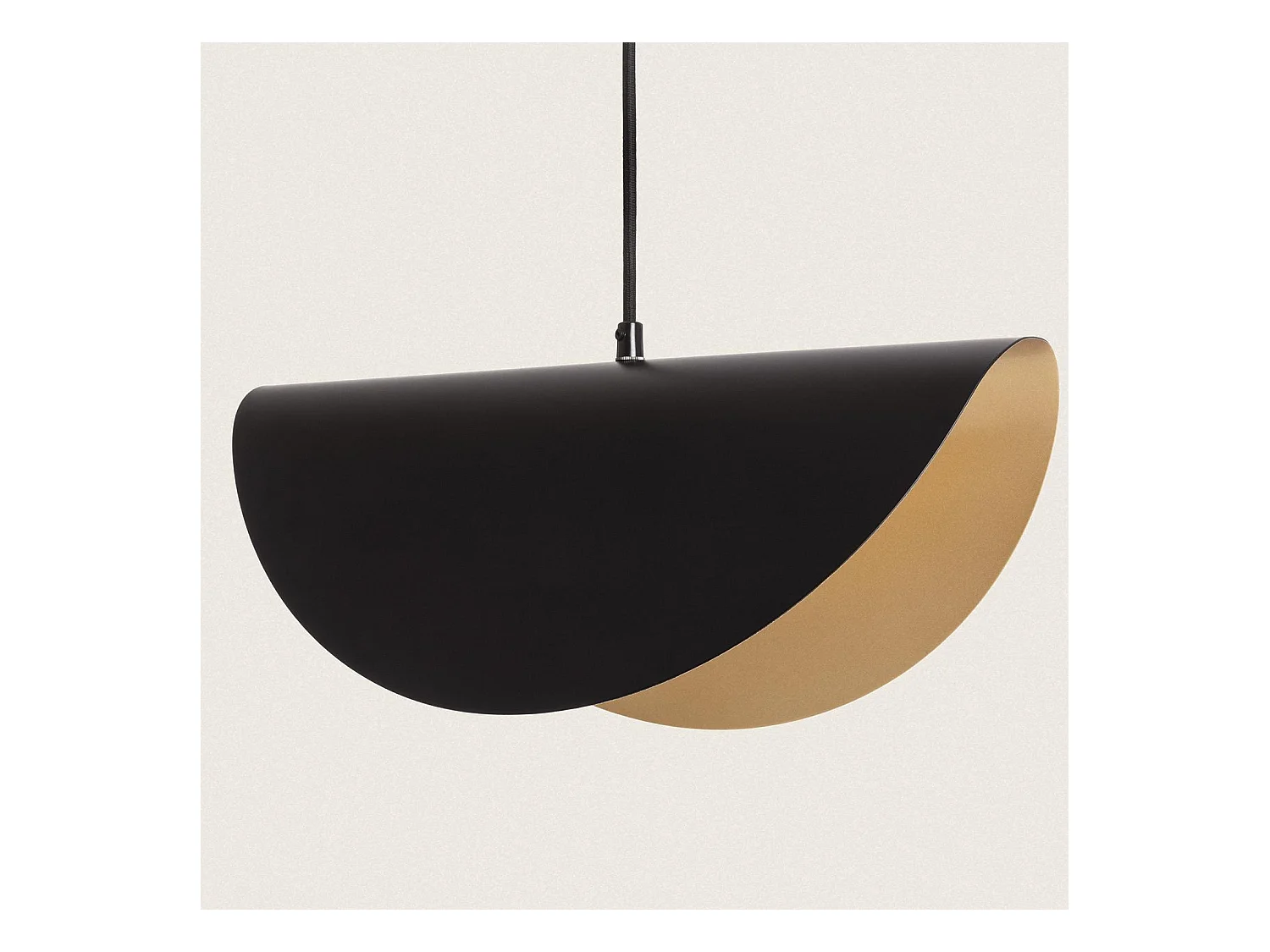 Lampada a Sospensione Metallo Caravaggio Nero