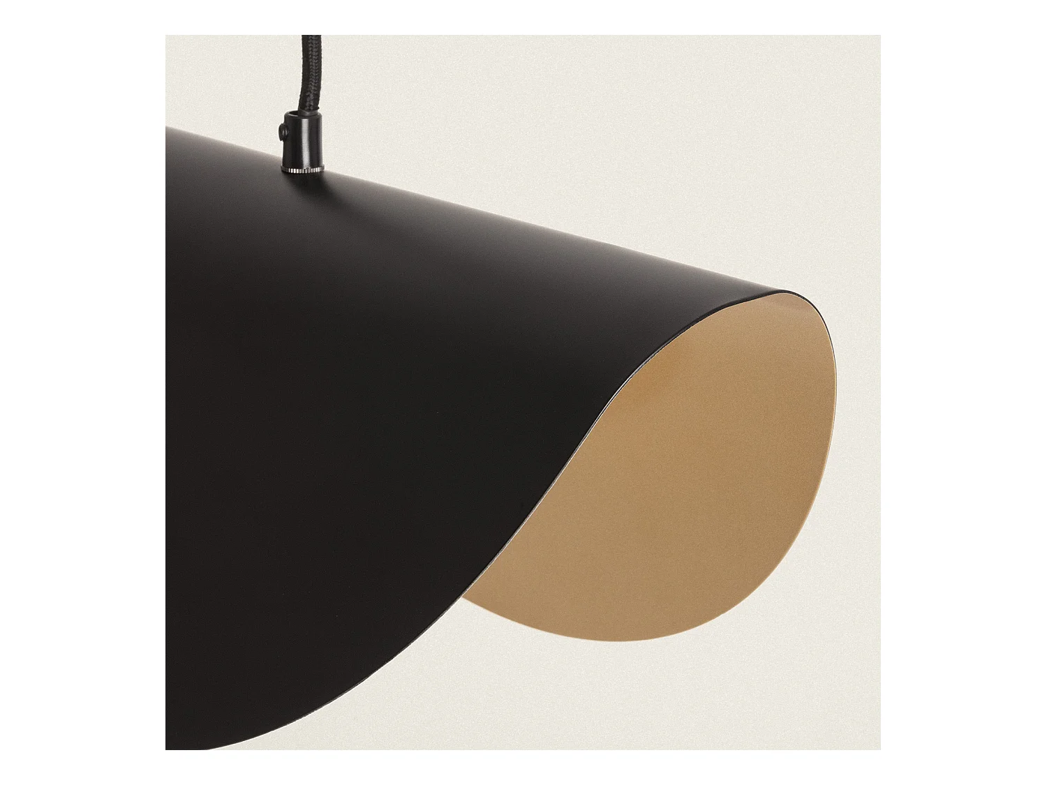 Lampada a Sospensione Metallo Caravaggio Nero