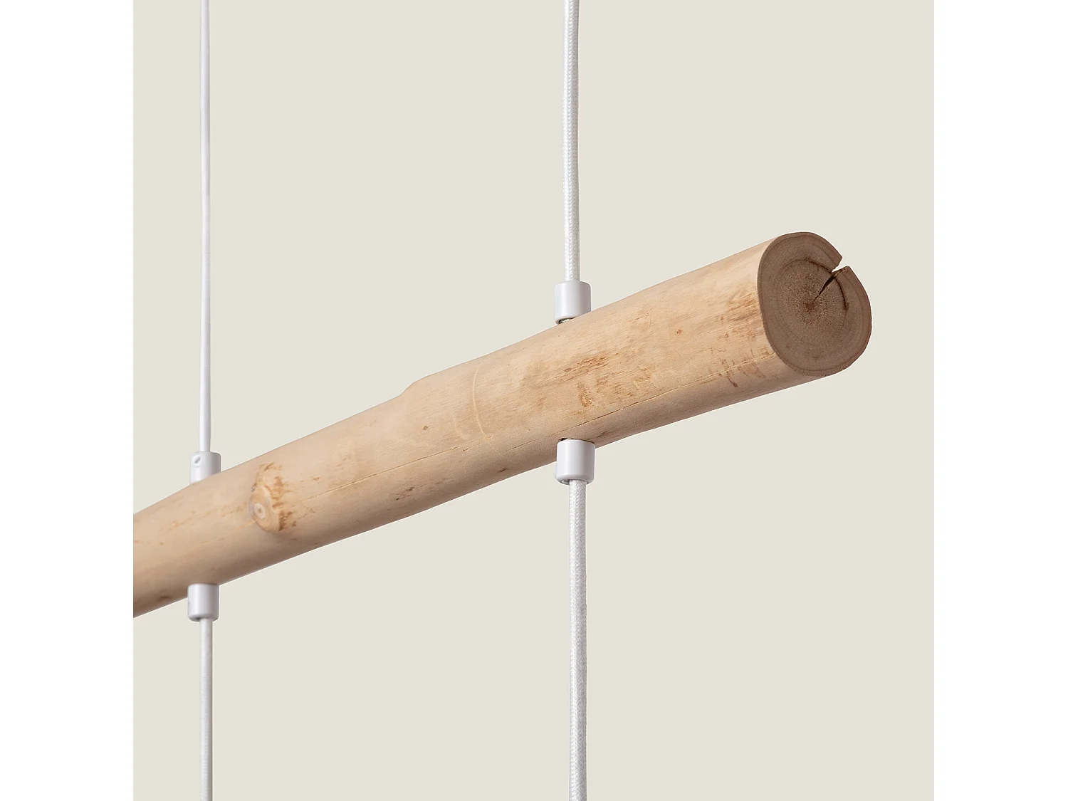 Suspension Rotin et Bois Linfen Naturel