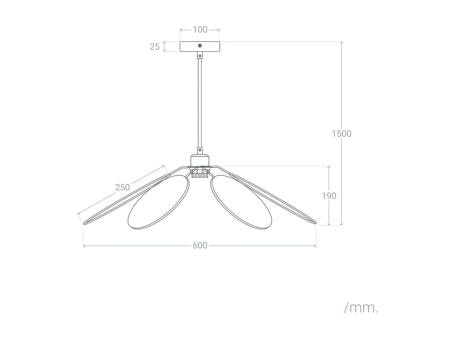 Suspension Rotin Nirvana Noir tressé