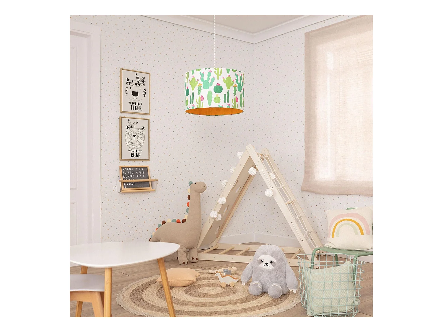 Lámpara Colgante Tela Kuiva Verde