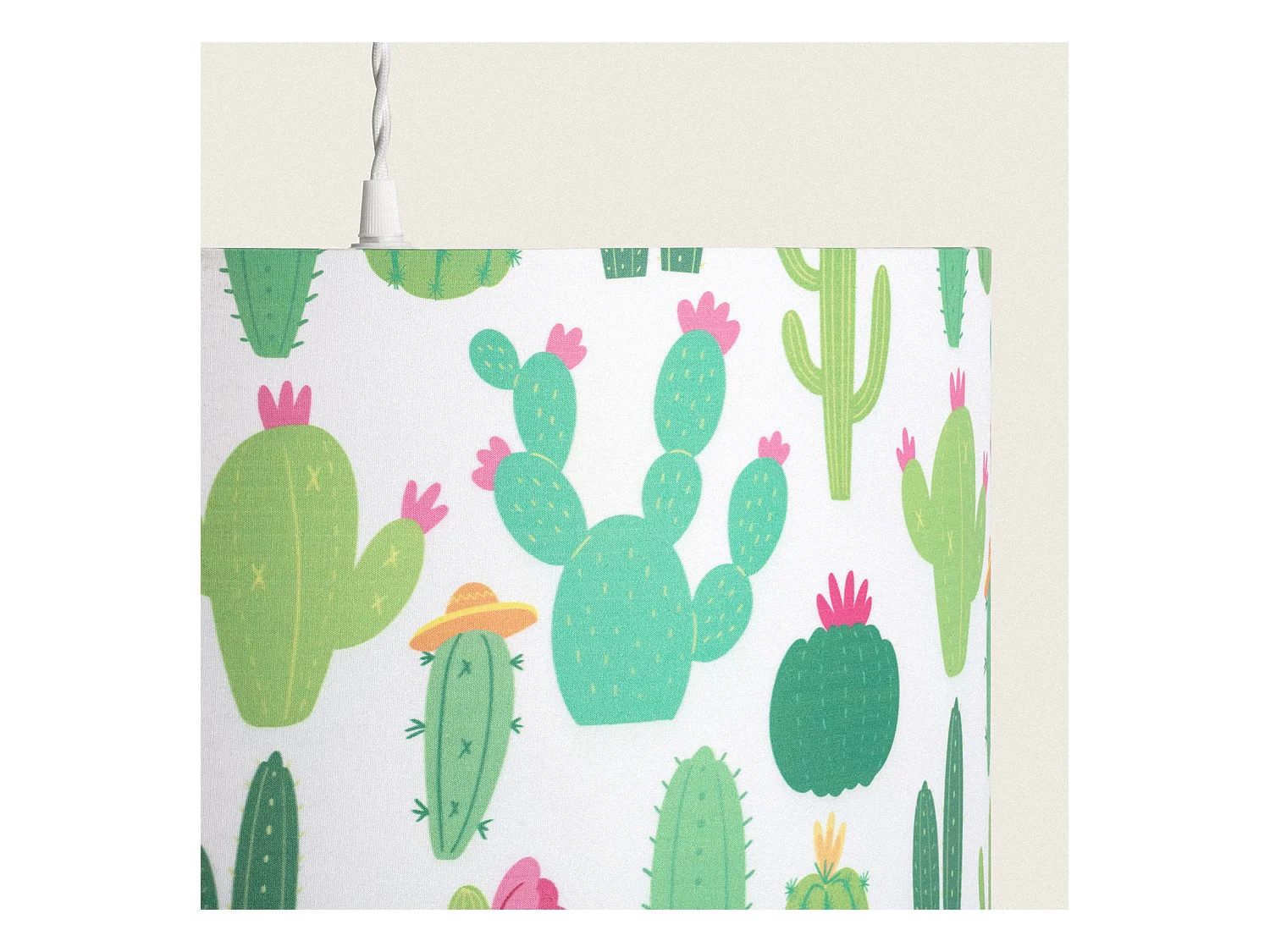 Lámpara Colgante Tela Kuiva Verde