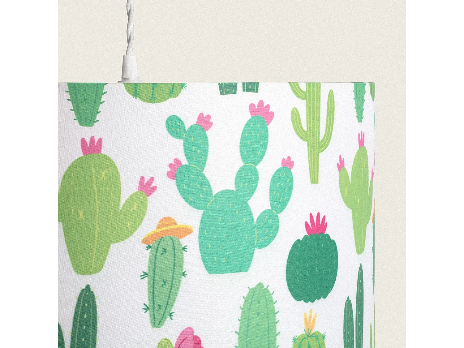 Lámpara Colgante Tela Kuiva Verde