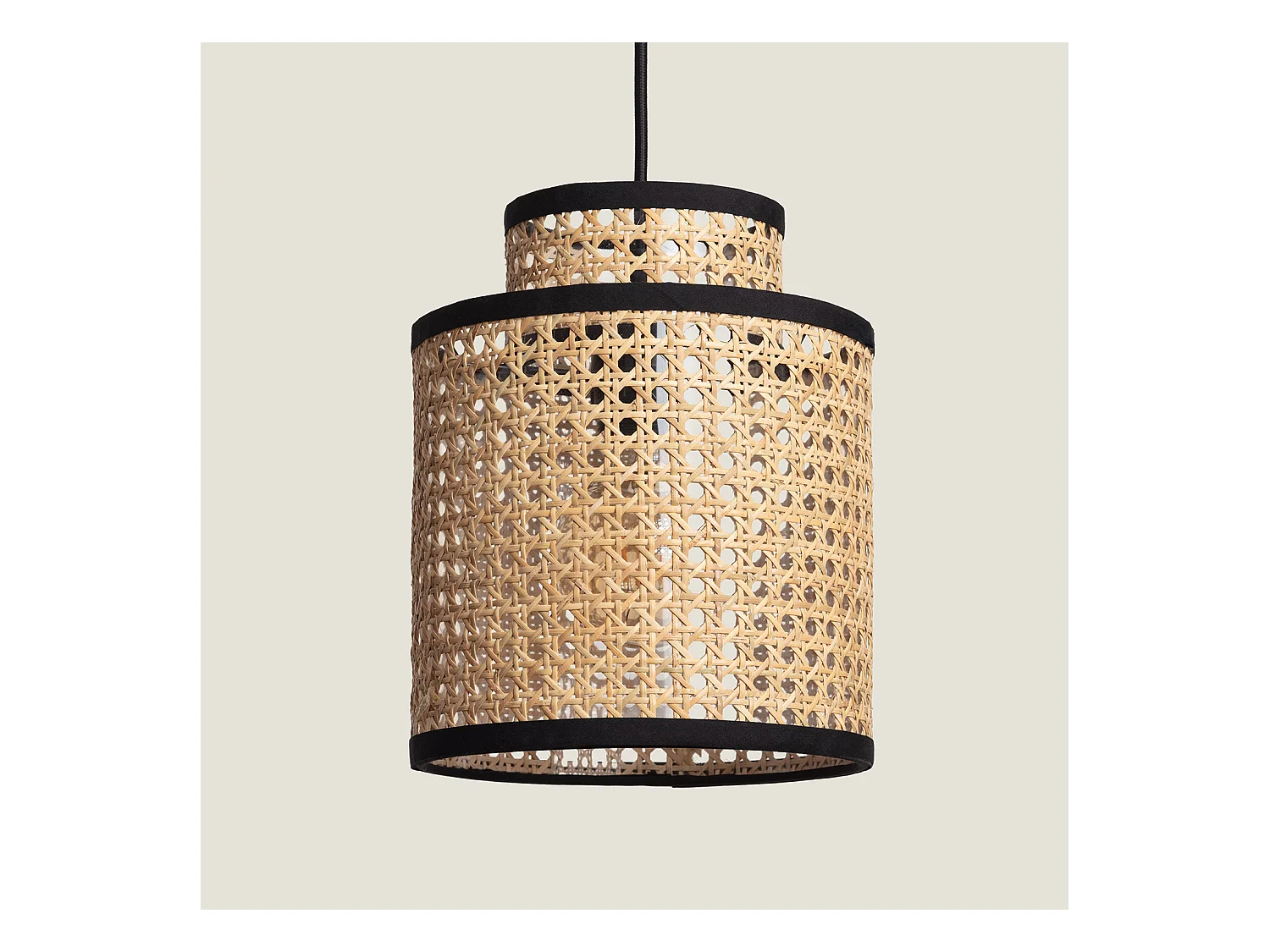 Lampada a Sospensione Rattan Huela Piccola Naturale