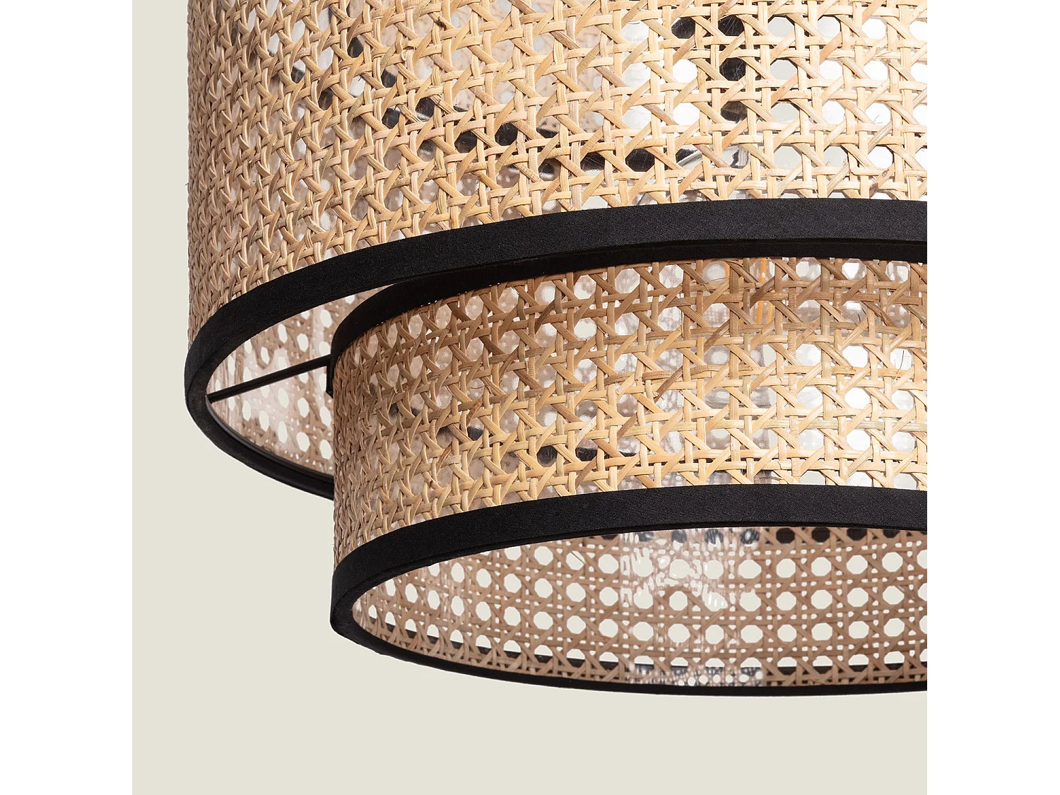 Suspension Rotin Huela Triplo Naturel